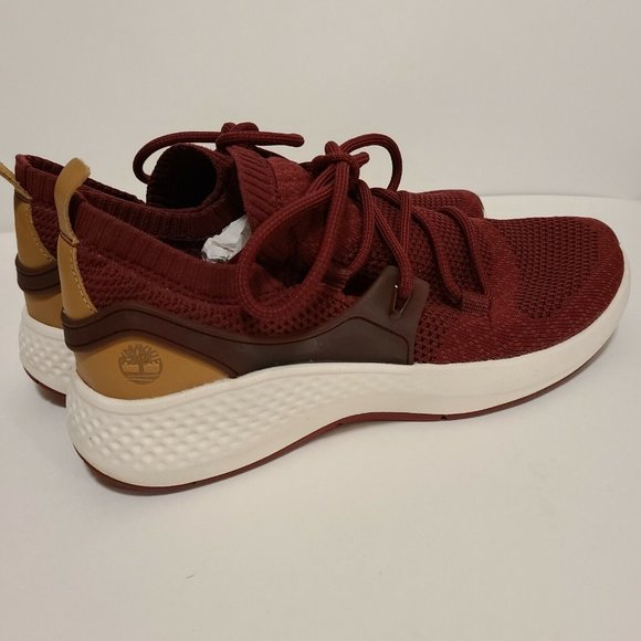 Timberland Flyroam Go Knit Chukka A1UGG A2350 Burgundy Womens Size‎ 10 New n Box - Picture 9 of 10